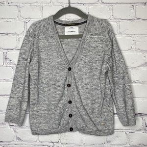 Zara Boys Collection Heather Gray Button Down Cardigan